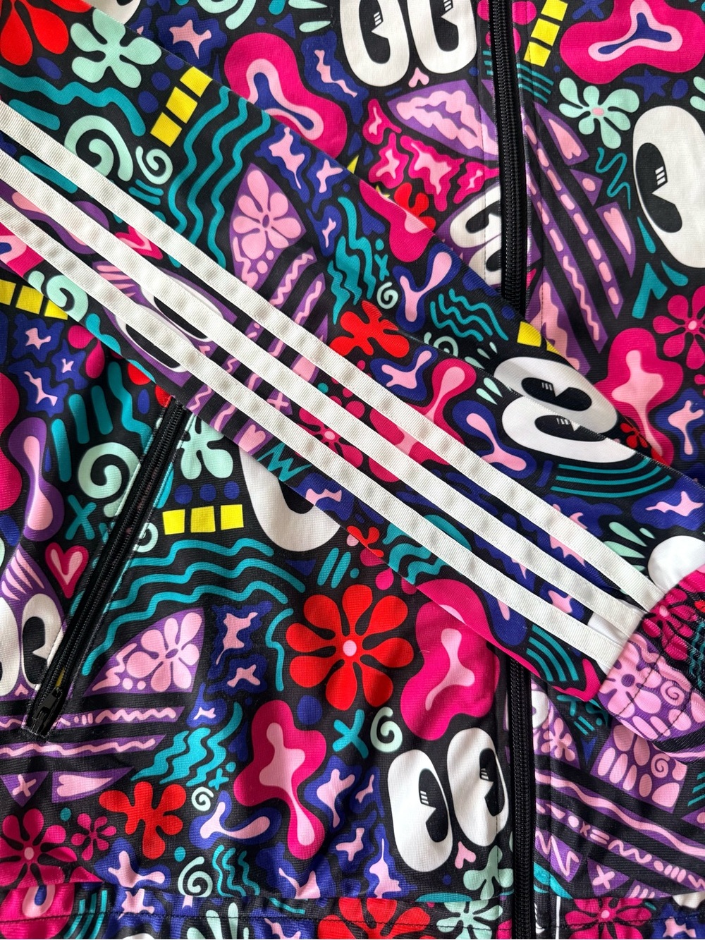 adidas x Hattie Stewart Tracksuit Streetwear Psychedelic Eyes Set Size M - Picture 4 of 9